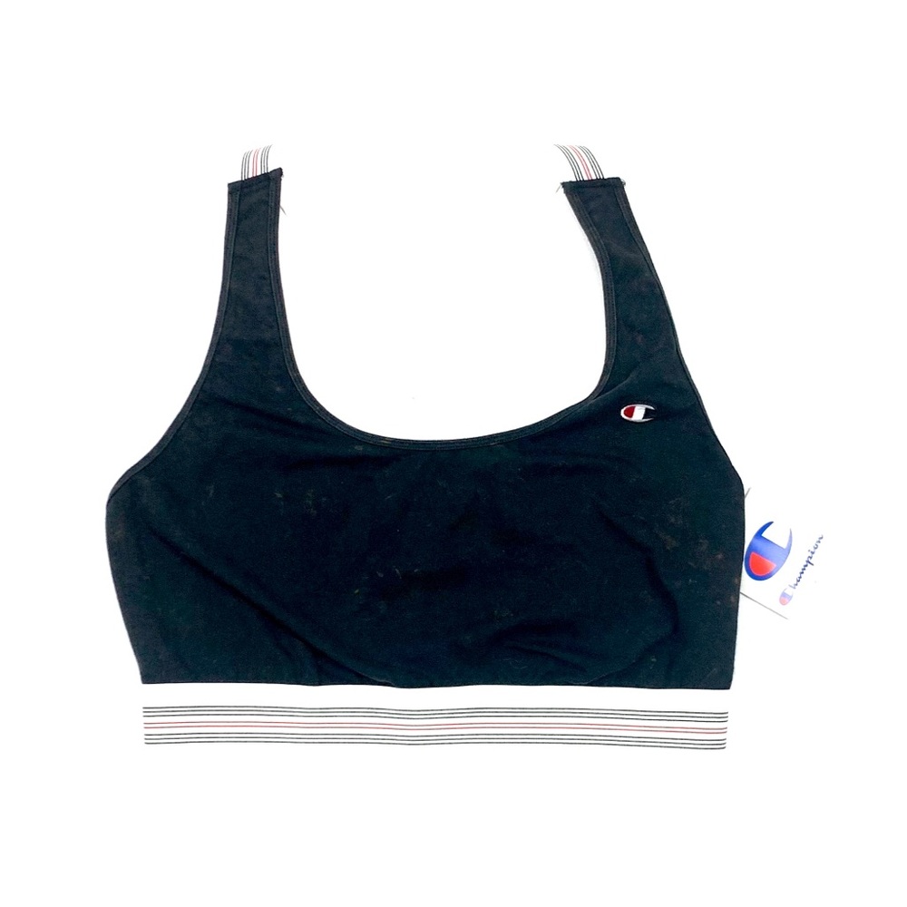 Champion Women’s Black Sports Bra Size Large NWTS